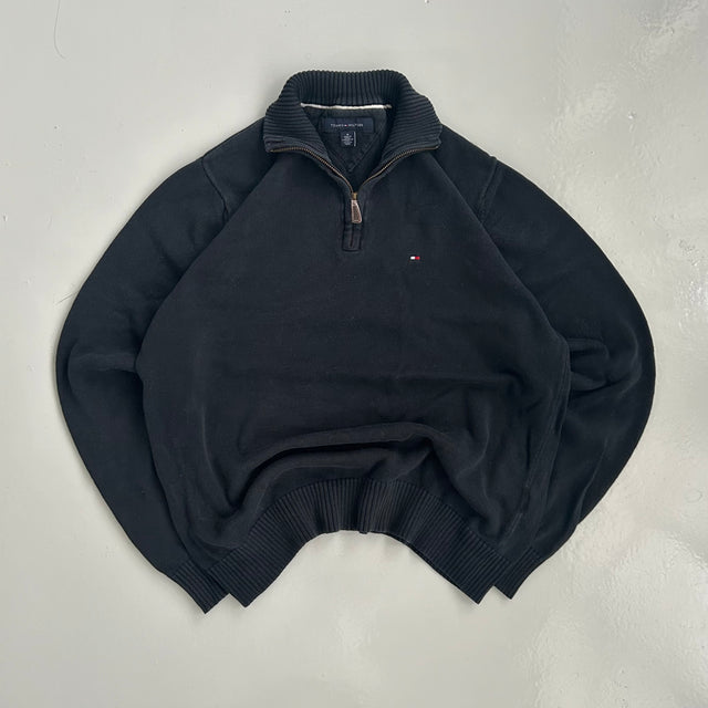 TOMMY HILFIGER 1/4 ZIP KNIT - MEDIUM