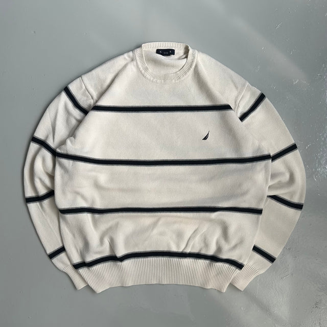 NAUTICA STRIPPED KNIT - XL