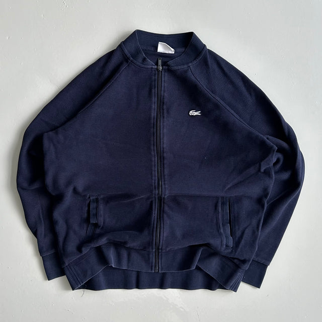 LACOSTE ZIP-UP KNIT JACKET - MEDIUM