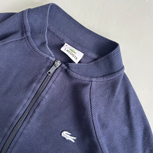 LACOSTE ZIP-UP KNIT JACKET - MEDIUM