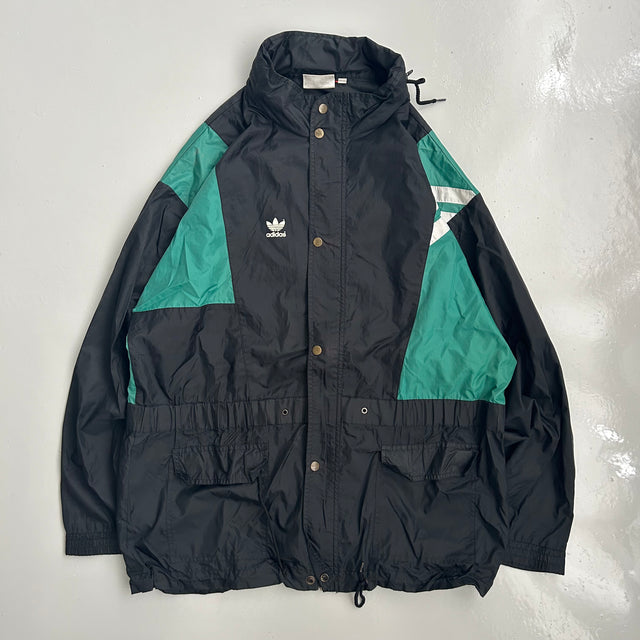 ADIDAS 00'S BUTTON UP WINDBREAKER - LARGE