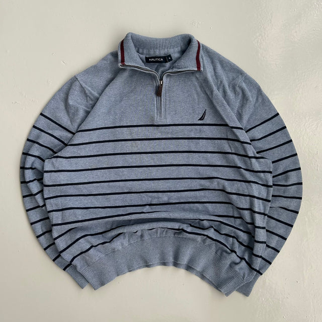 NAUTICA 1/4 ZIP KNIT - XL