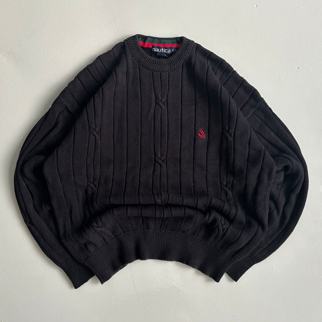 NAUTICA EMBROIDERED KNIT - LARGE