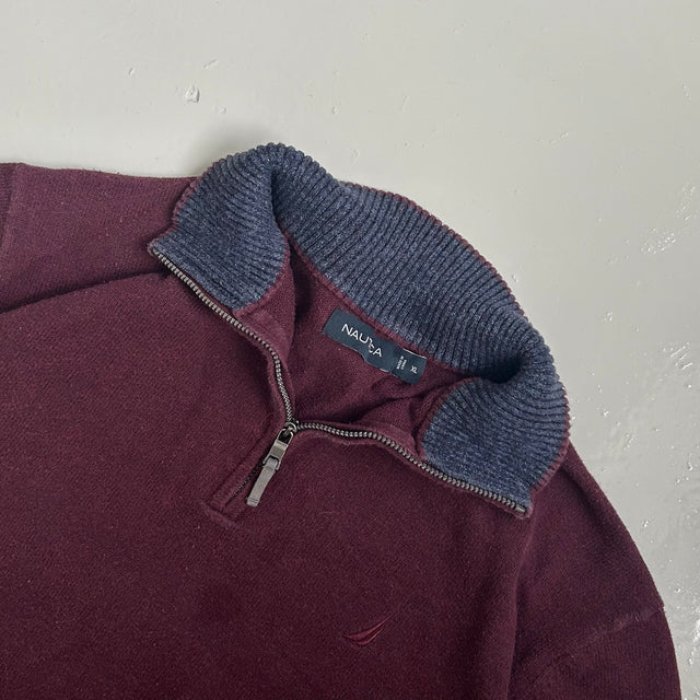 NAUTICA 1/4 ZIP KNIT - XL