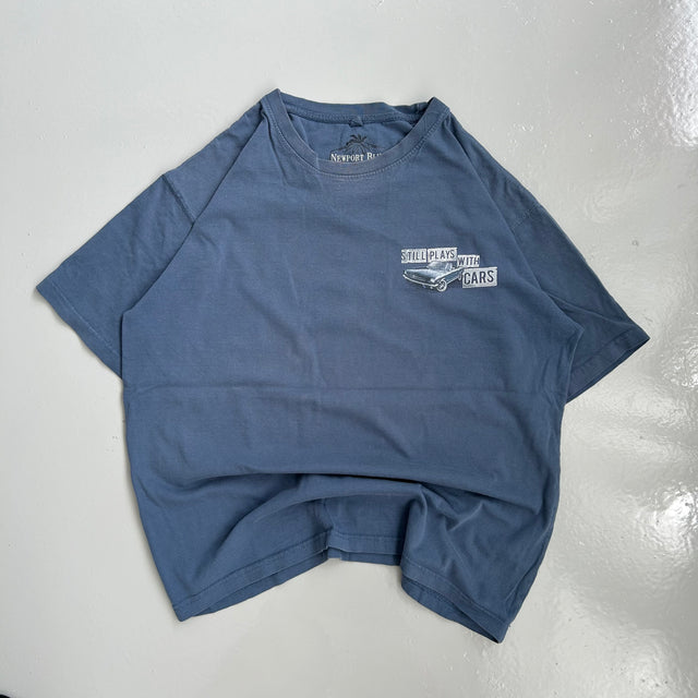 NEWPORT BLUE CAR TEE - XL