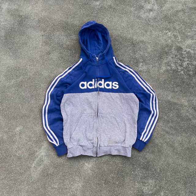 ADIDAS ZIP-UP HOODIE - SMALL