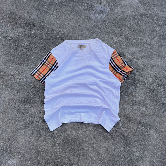 BURBERRY CHECKERED TEE - MEDIUM