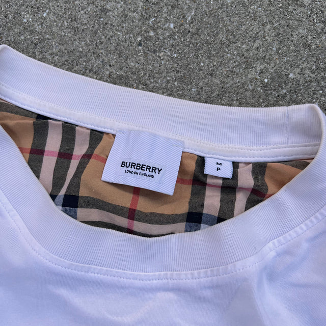 BURBERRY CHECKERED TEE - MEDIUM