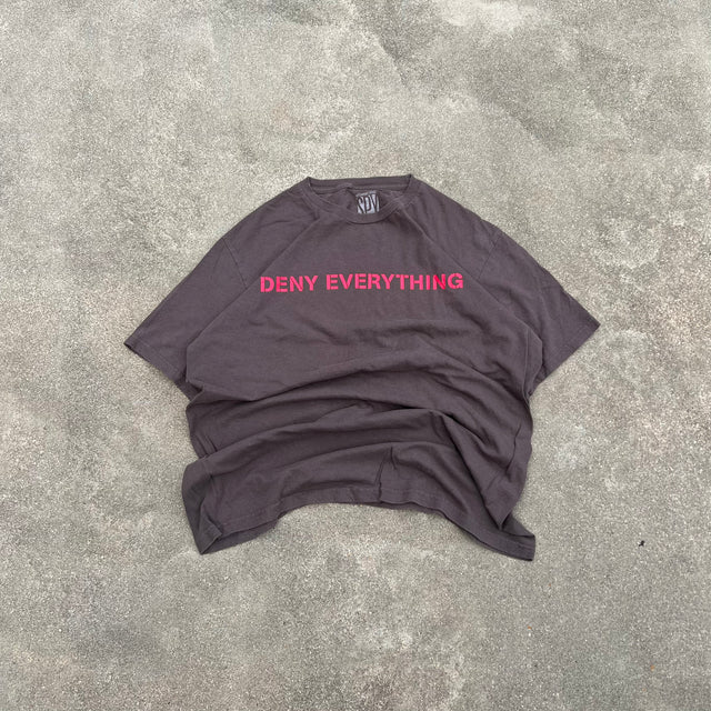 'DENY EVERYTHING' TEE - XL