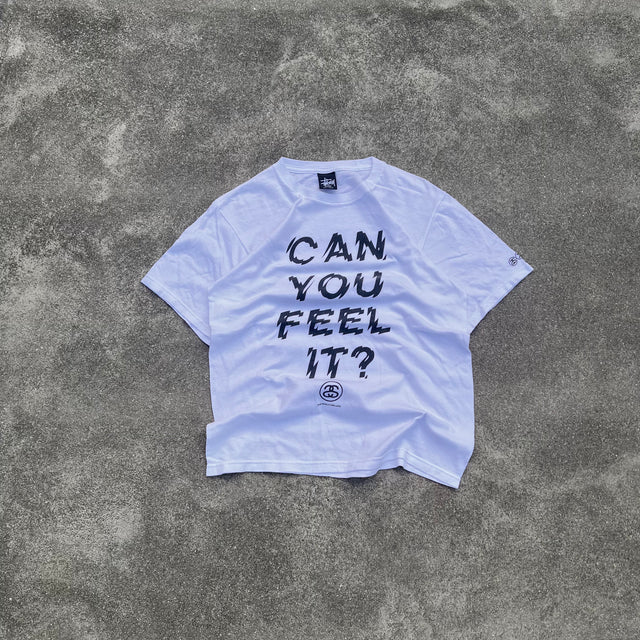 STUSSY 'CAN YOU FEEL IT' TEE - SMALL