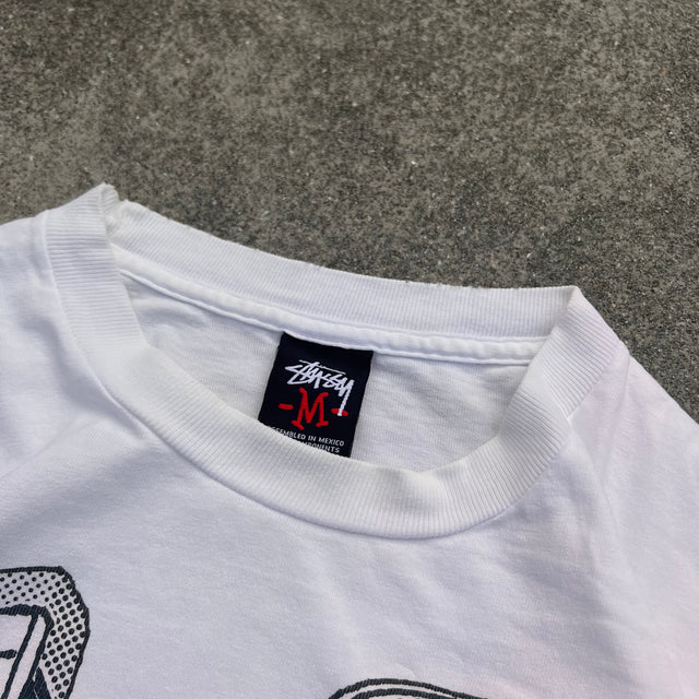 STUSSY BEATS TEE - MEDIUM/LARGE