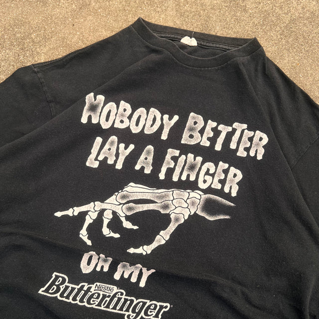 'NOBODY BETTER LAY A FINGER...' 2012 TEE - LARGE