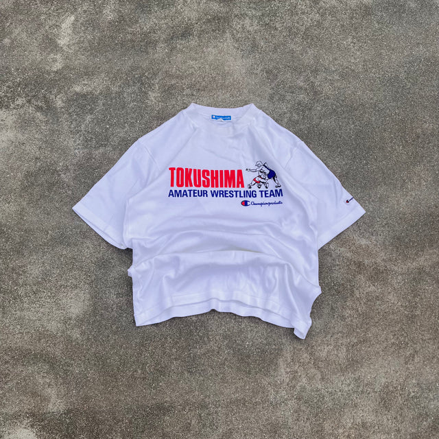 CHAMPION TOKYSHIMA WRESTLING CHAMPION SINGLE STITCHED TEE - SMALL