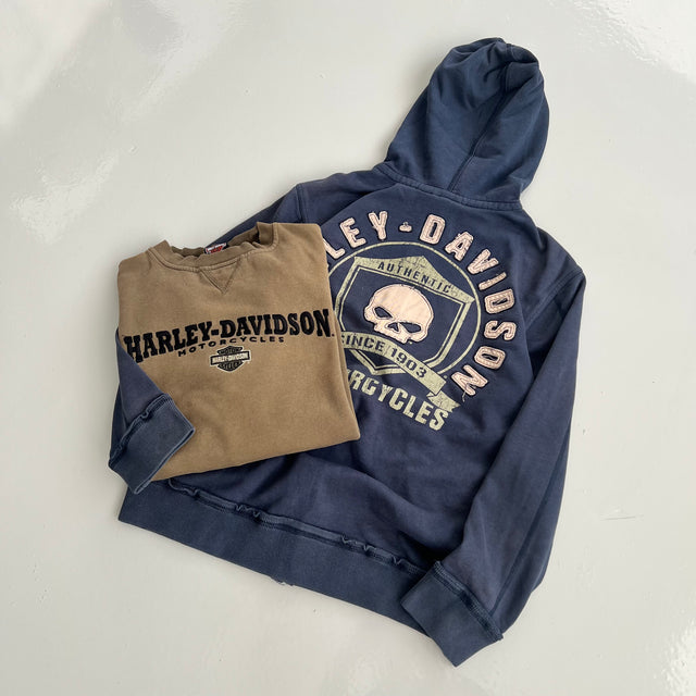 HARLEY DAVIDSON ZIP-UP HOODIE - MEDIUM