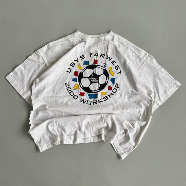 ADIDAS 90'S USYS FARWEST 2000 WORKSHOP TEE - XL/XXL