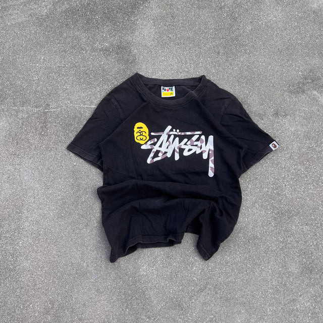 STUSSY X BAPE TEE - SMALL