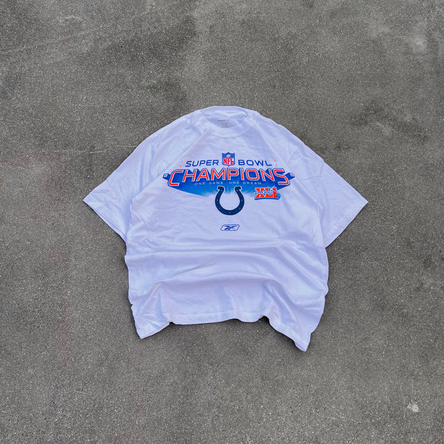 NFL COLTS CHAMPIONS TEE - MEDIUM/LARGE