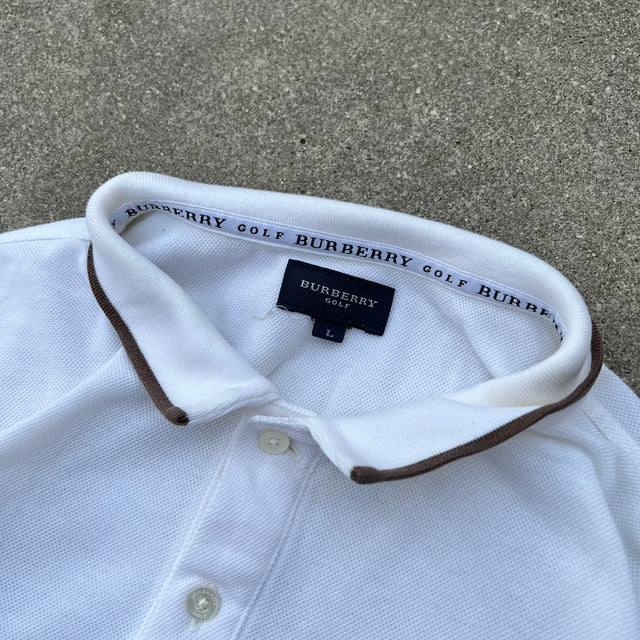 BURBERRY POLO TEE - LARGE