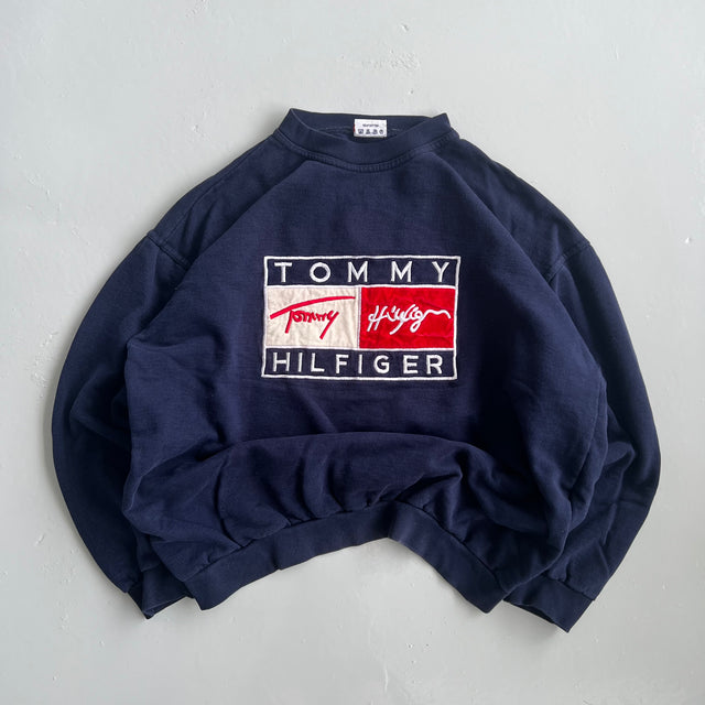 TOMMY HILFIGER BOOTLEG SWEATSHIRT - LARGE/XL