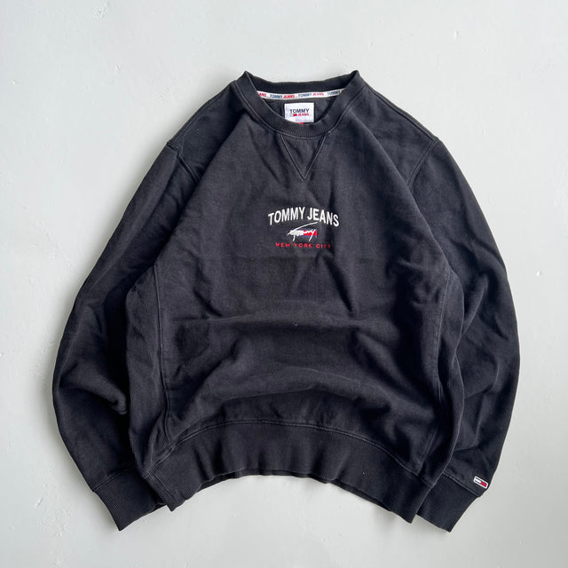 TOMMY HILFIGER JEANS SPELLOUT SWEATSHIRT - LARGE