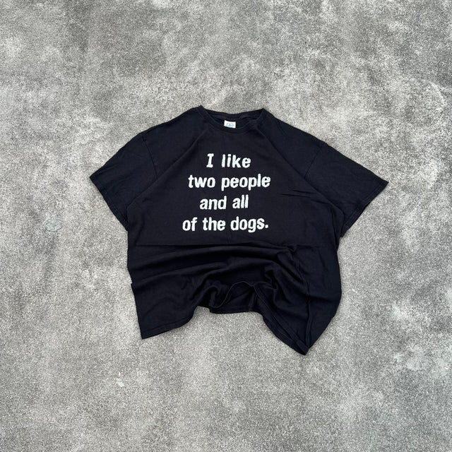 'I LIKE PEOPLE & ALL OF THE DOGS' TEE - XL