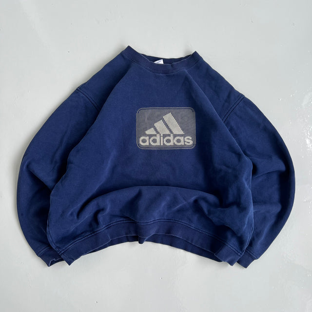 ADIDAS 90'S LOGO SWEATSHIRT - LARGE