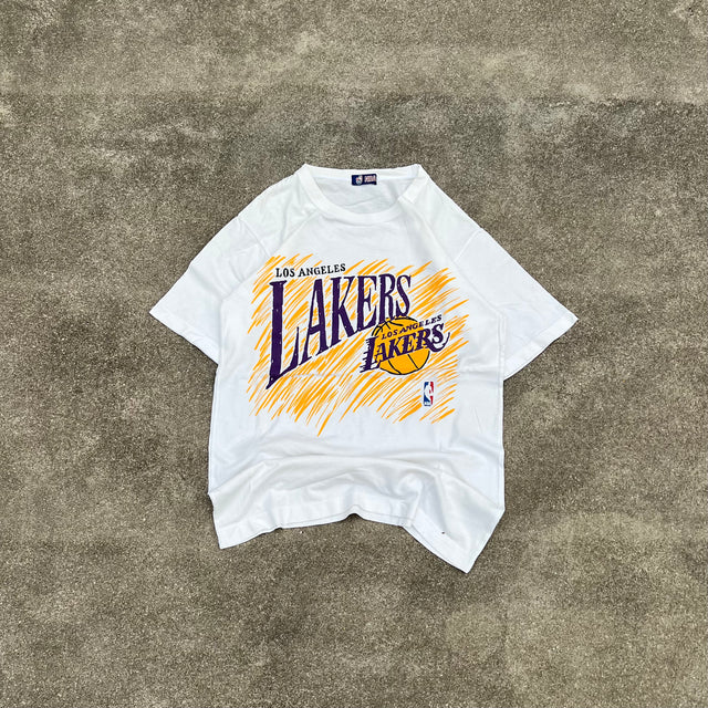 NBA LOS ANGELES LAKERS SINGLE STITCHED TEE - MEDIUM