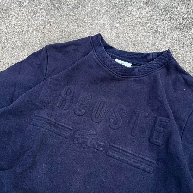 LACOSTE PUFF PRINT SWEATSHIRT - SMALL/MEDIUM