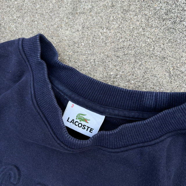 LACOSTE PUFF PRINT SWEATSHIRT - SMALL/MEDIUM