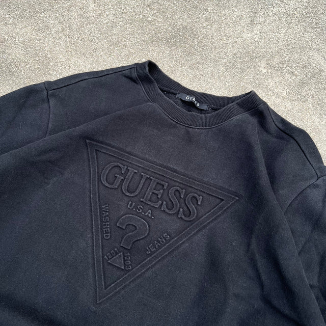 GUESS PUFF PRINT SWEATSHIRT - LARGE