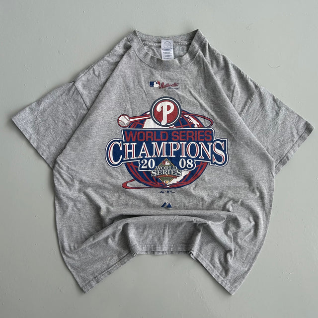 PHILLIES WORLD SERIES CHAMPIONS 2008 TEE - XL