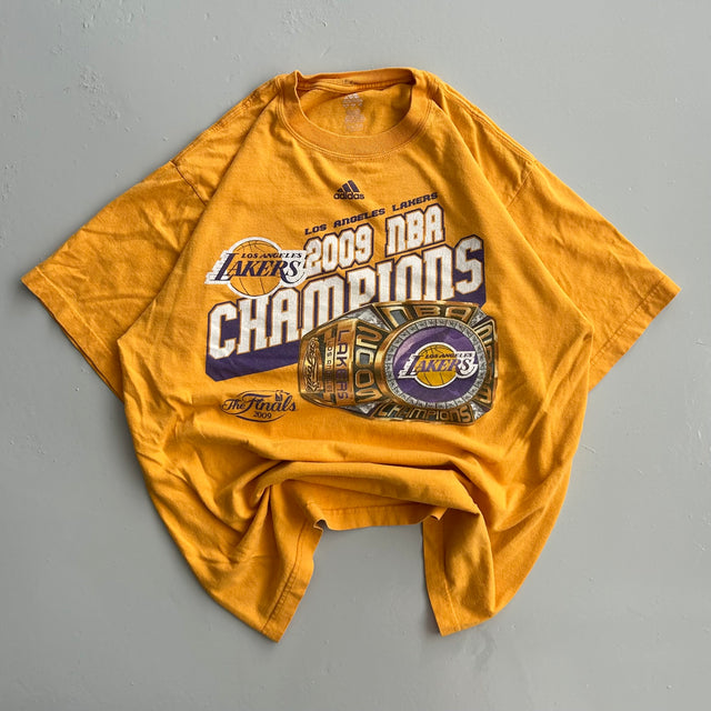 ADIDAS NBA LA LAKERS 2009 CHAMPIONS TEE - LARGE