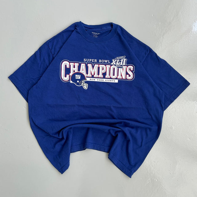 REEBOK NEW YORK GIANTS CHAMPIONS TEE - LARGE/XL