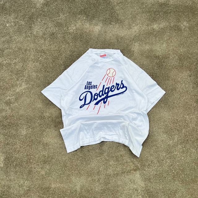 LOS ANGELES DODGERS 1988 SINGLE STITCHED TEE - MEDIUM