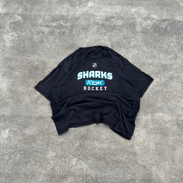 NHL REEBOK SHARKS HOCKEY TEE - XL