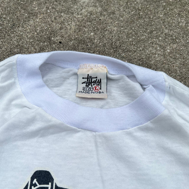 STUSSY 90'S KEY SINGLE STITCHED TEE - LARGE