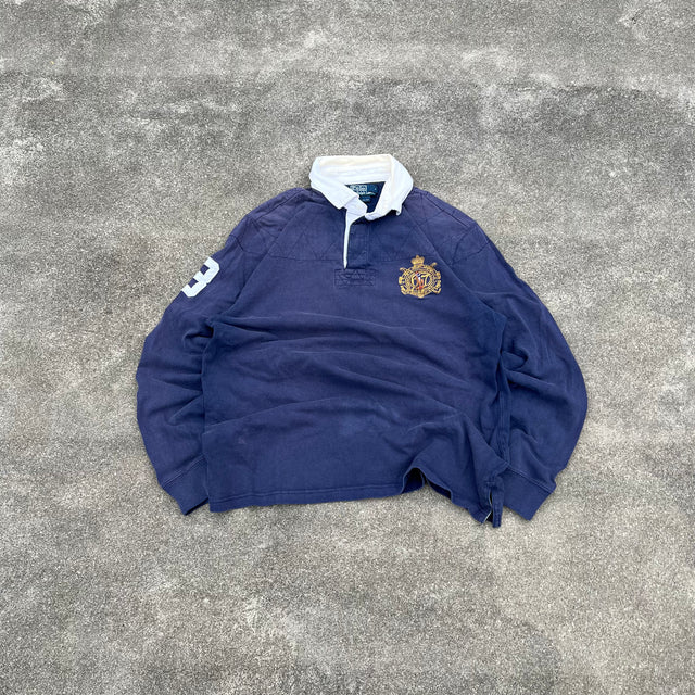 RALPH LAUREN CRESTED POLO RUGBY - LARGE