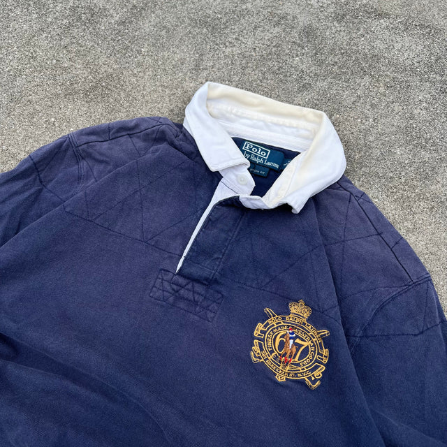 RALPH LAUREN CRESTED POLO RUGBY - LARGE