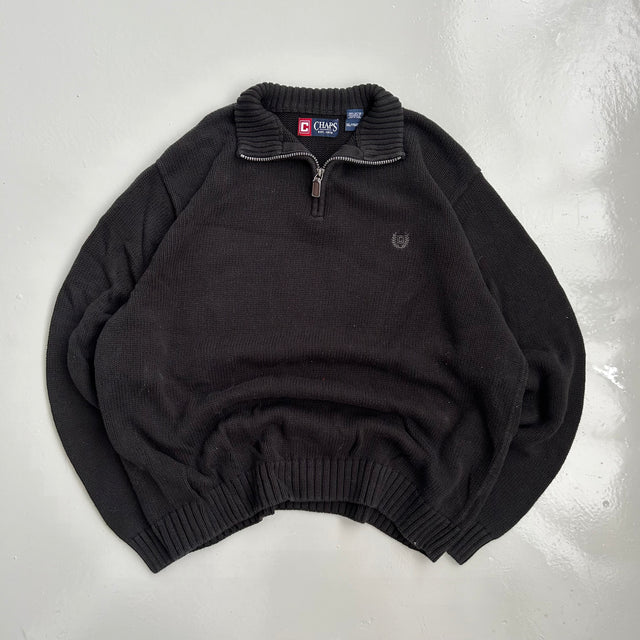 CHAPS RALPH LAUREN 1/4 ZIP KNIT - XXL