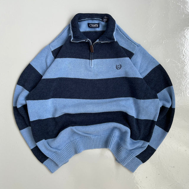 CHAPS RALPH LAUREN 1/4 ZIP KNIT - XL