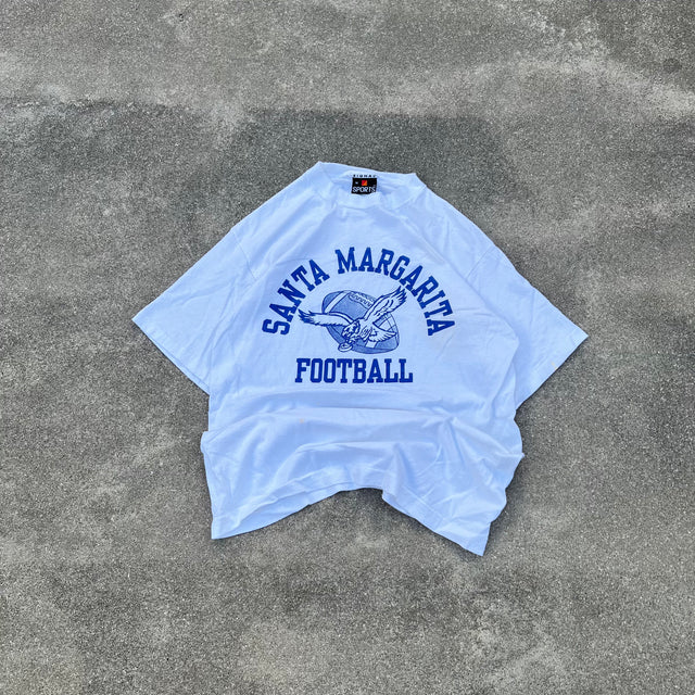 SANTA MARGARITA FOOTBALL SINGLE STITCHED TEE - MEDIUM