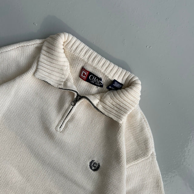 CHAPS RALPH LAUREN 1/4 ZIP KNIT - XL