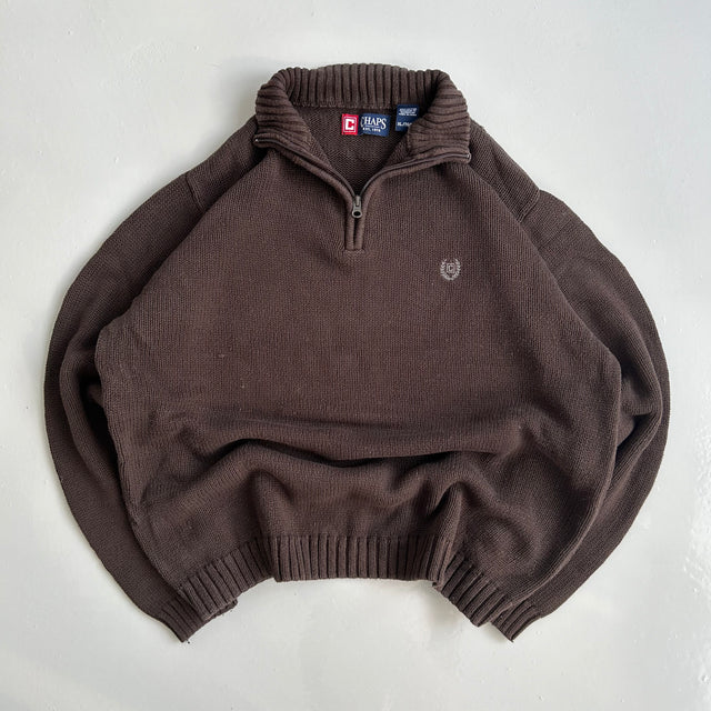 CHAPS RALPH LAUREN 1/4 ZIP KNIT