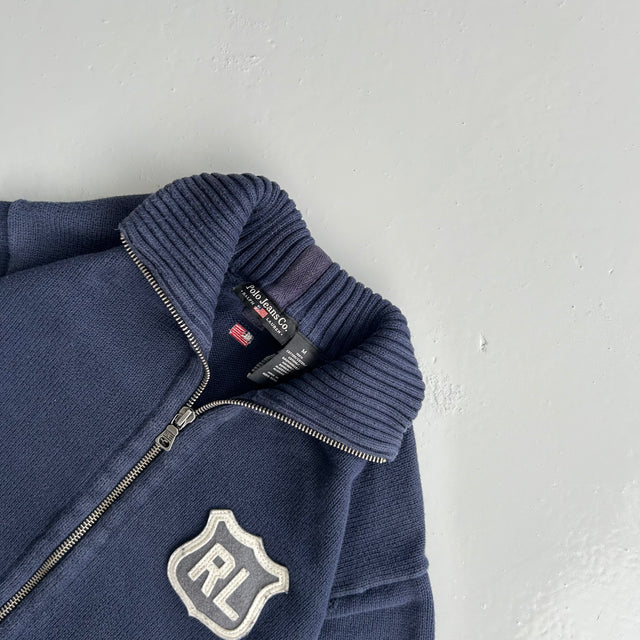 RALPH LAUREN KNITTED ZIP-UP - MEDIUM