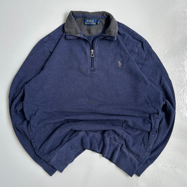 RALPH LAUREN 1/4 ZIP KNIT - MEDIUM