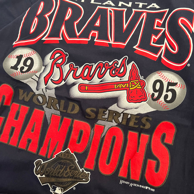 ATLANTA BRAVES 1995 WORLD SERIES TEE - LARGE