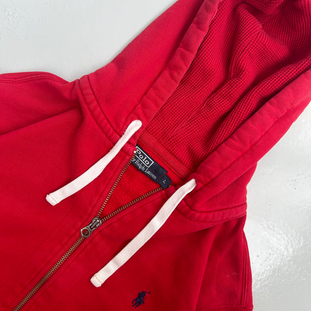 RALPH LAUREN ZIP-UP HOODIE - LARGE