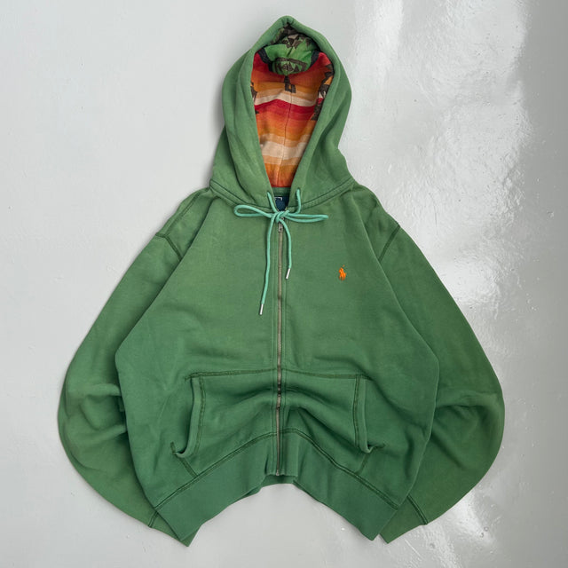 RALPH LAUREN ZIP-UP HOODIE - LARGE