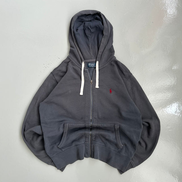 RALPH LAUREN ZIP-UP HOODIE - LARGE