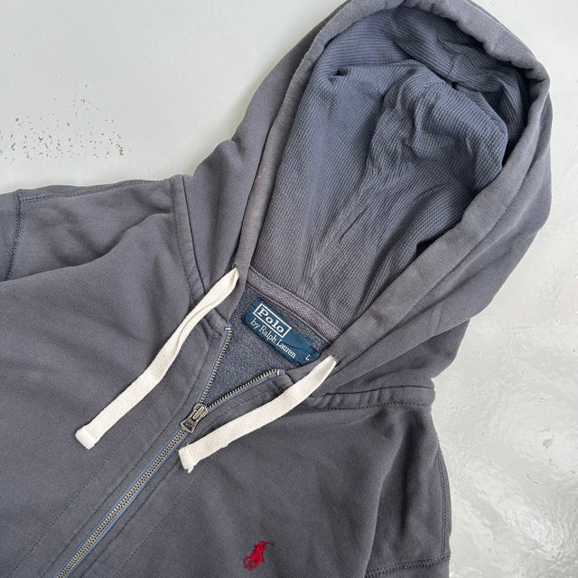 RALPH LAUREN ZIP-UP HOODIE - LARGE